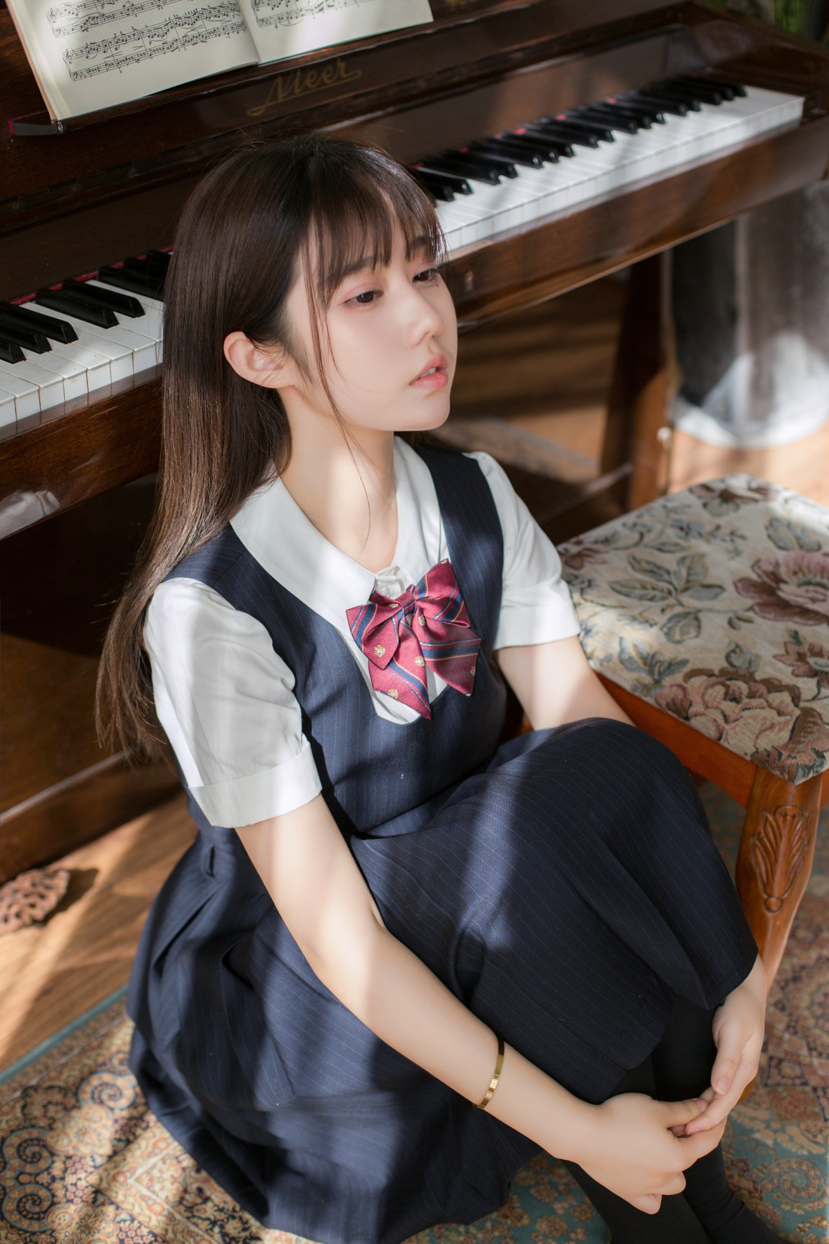 图片[1]-[喵糖映画]VOL.004 镜酱 文静学妹 – COSPLAY-御萝部落
